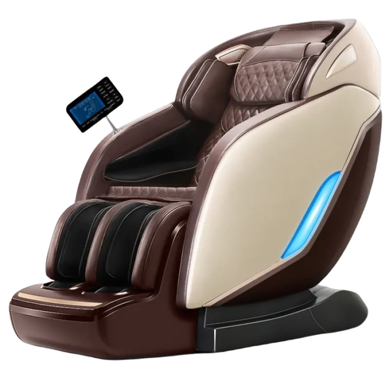 Ex Display Saturn Zero Gravity Electric Massage Chair – Coffee with Cream Contrast